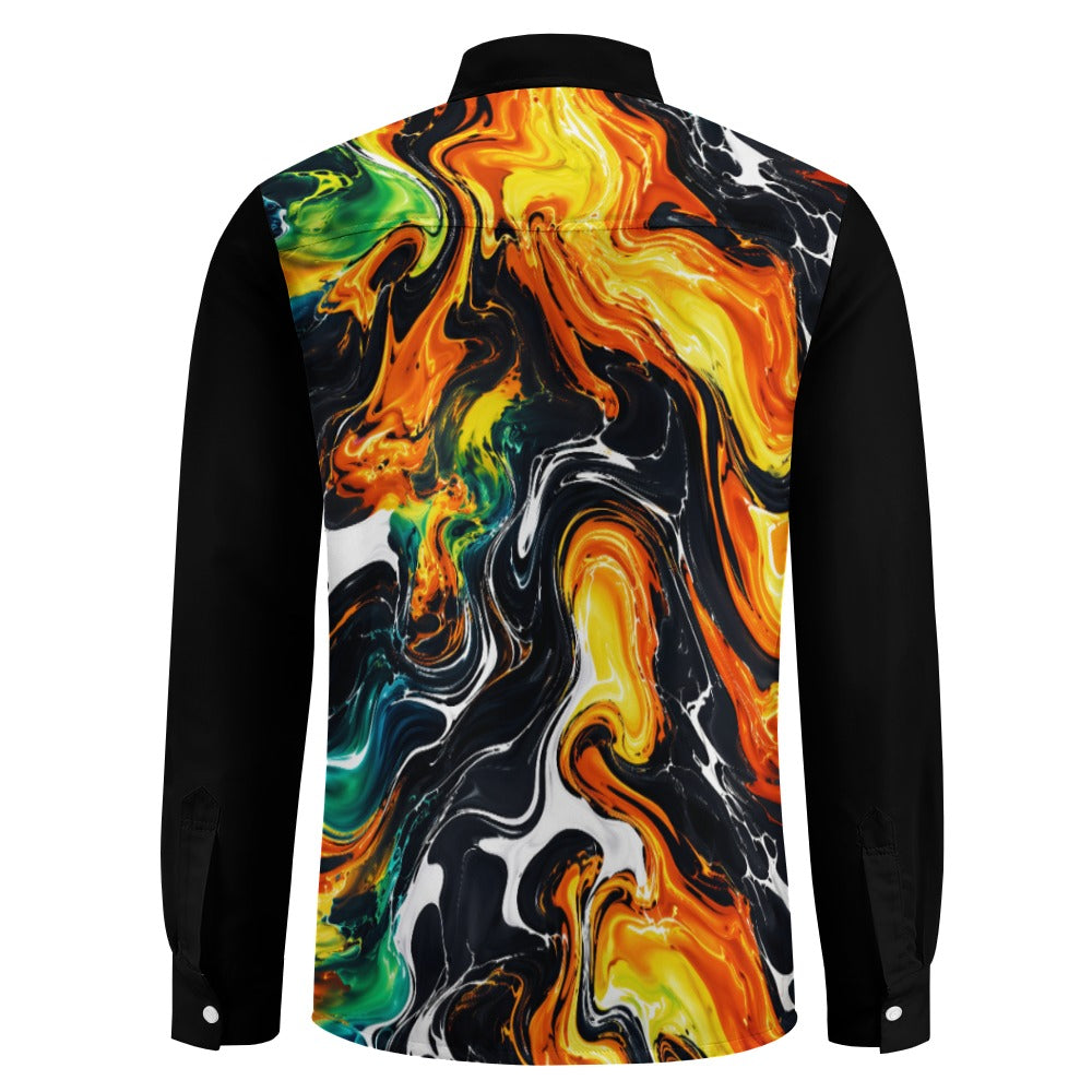 Long Sleeve Shirt, Not Your Basic Opal One Pocket Shirt