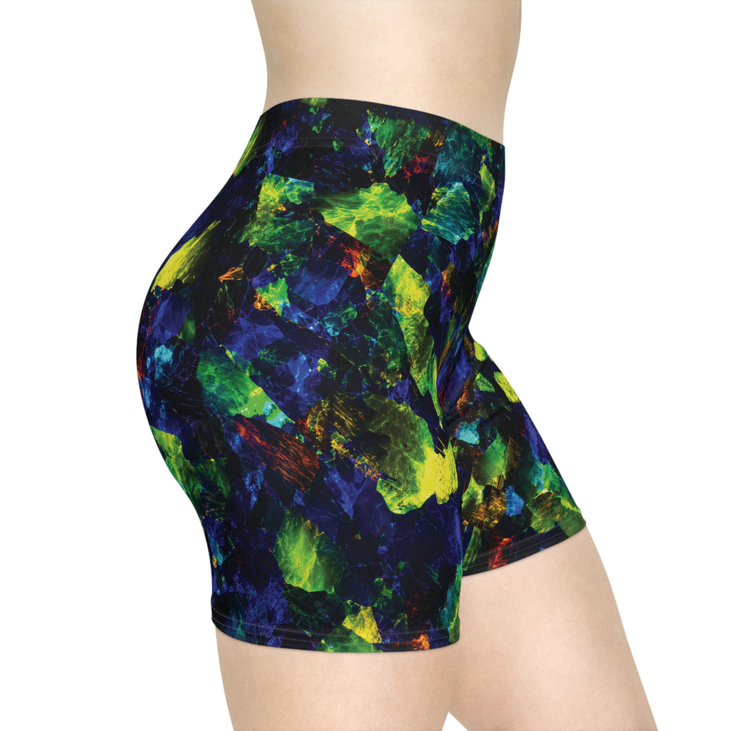 Neon Quarry Opal Biker Shorts