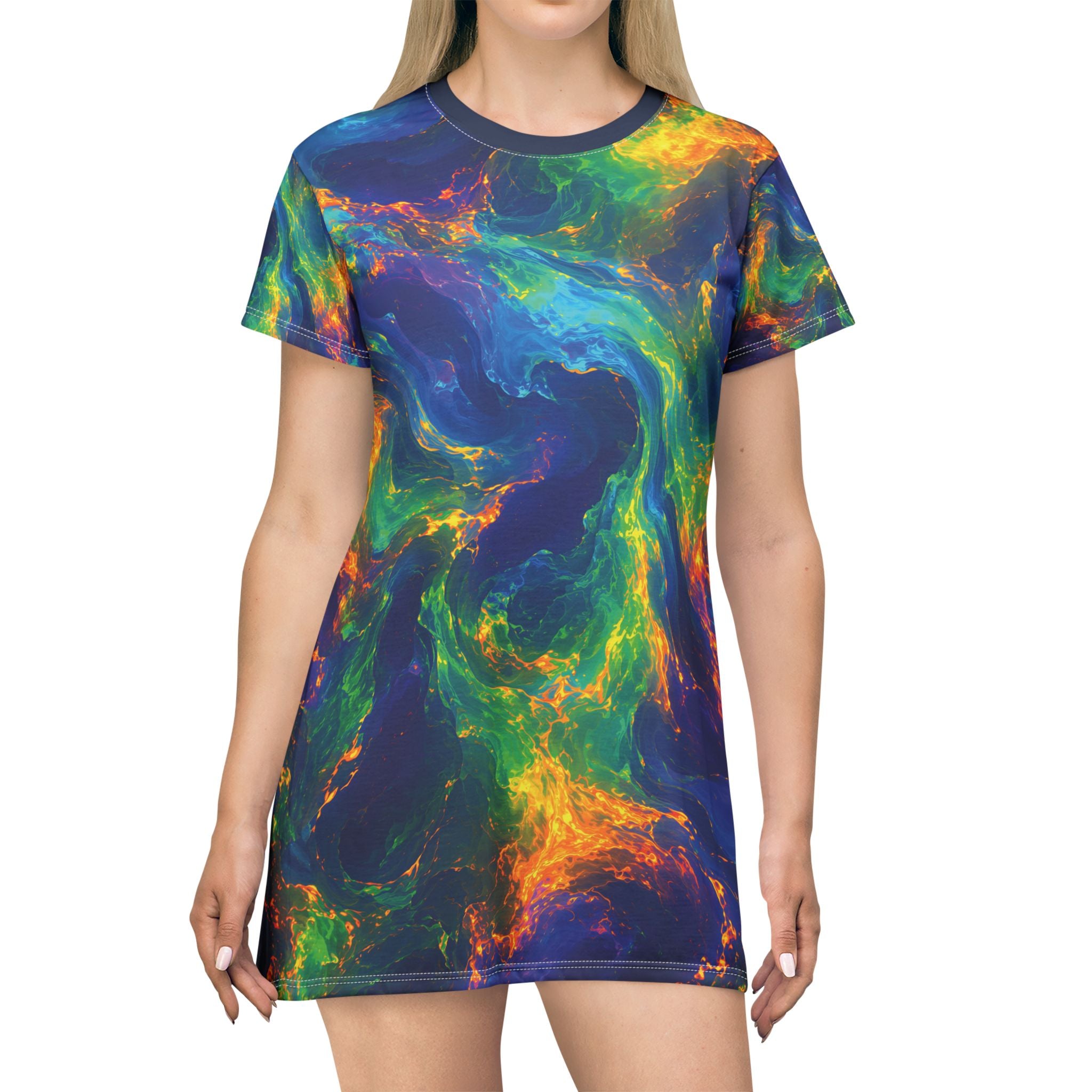 T-Shirt Dress, Not Your Ordinary Galaxy Nebula Tee