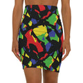 Chromatic Shard Pencil Skirt