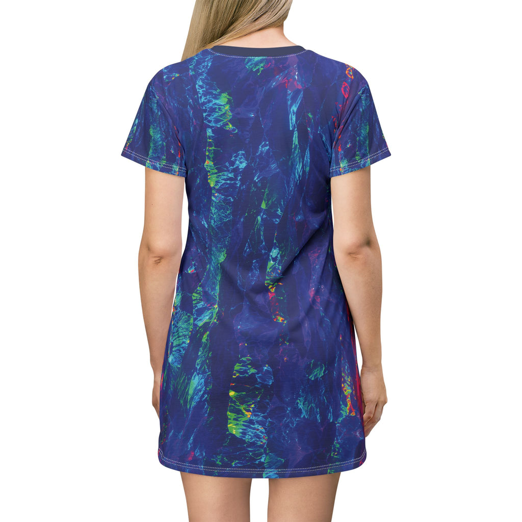 Not Just an Electric Tide A-Line T-Shirt Dress