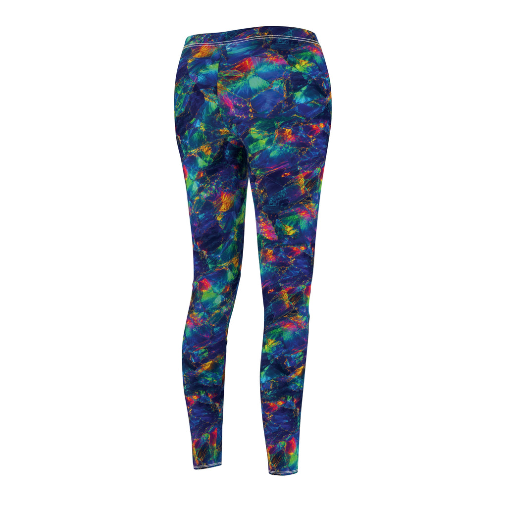 Slim Fit Leggings Opal Tie Dye Leggings Colorful Blue Green