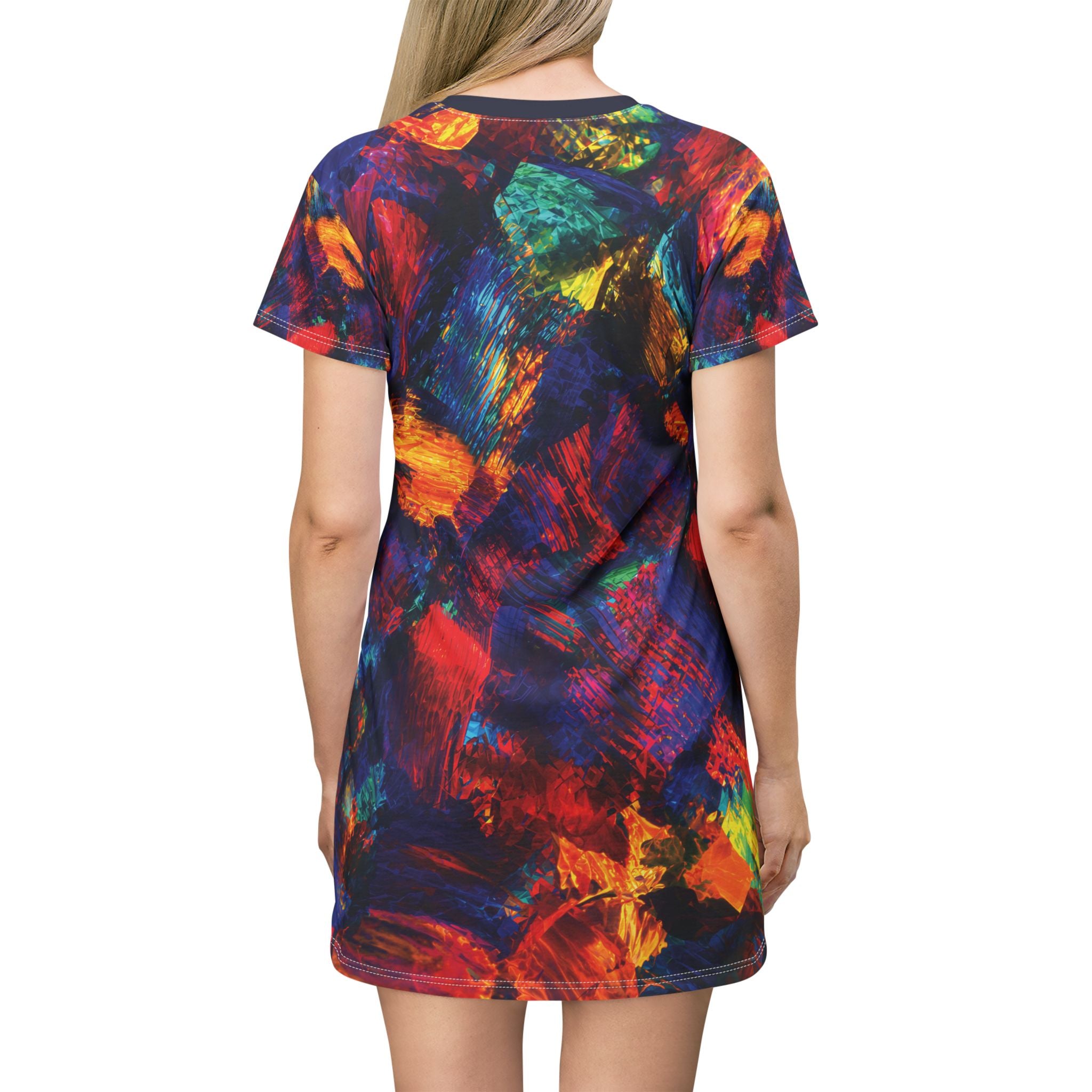 Opal Colorful Brushstroke T-Shirt Dress