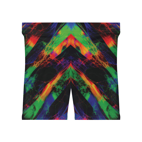 Neon Surge Opal Biker Shorts
