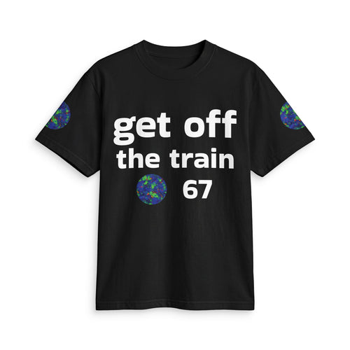 Cotton T-Shirt, Not Just a Shelf Filler Tee, Get Off the Train 67