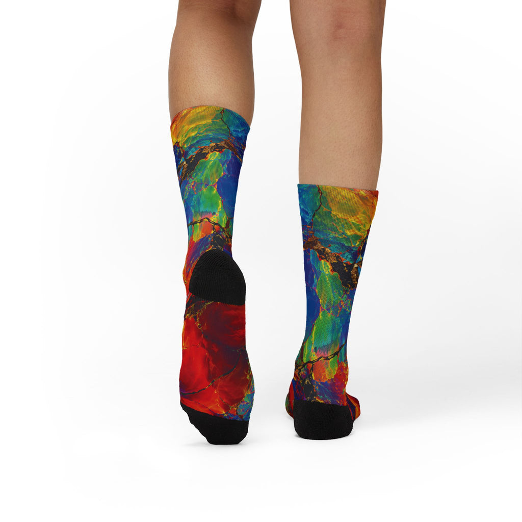 Socks, The Coolest Vibrant Art Crew Socks in Town