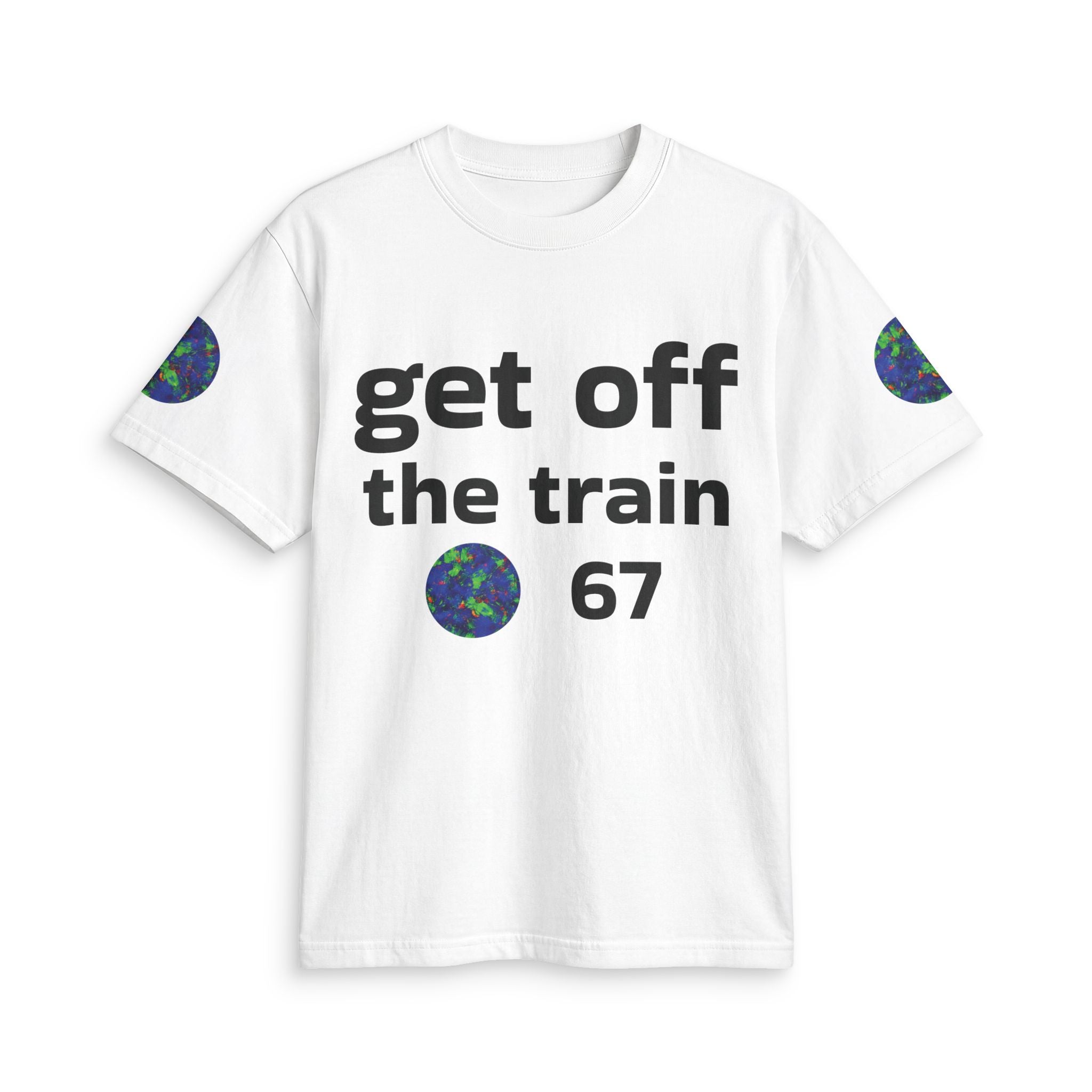 Not Just Shelf Filler Get Off the Train 67 T‑Shirt — 'doop de doop' Graphic Tee