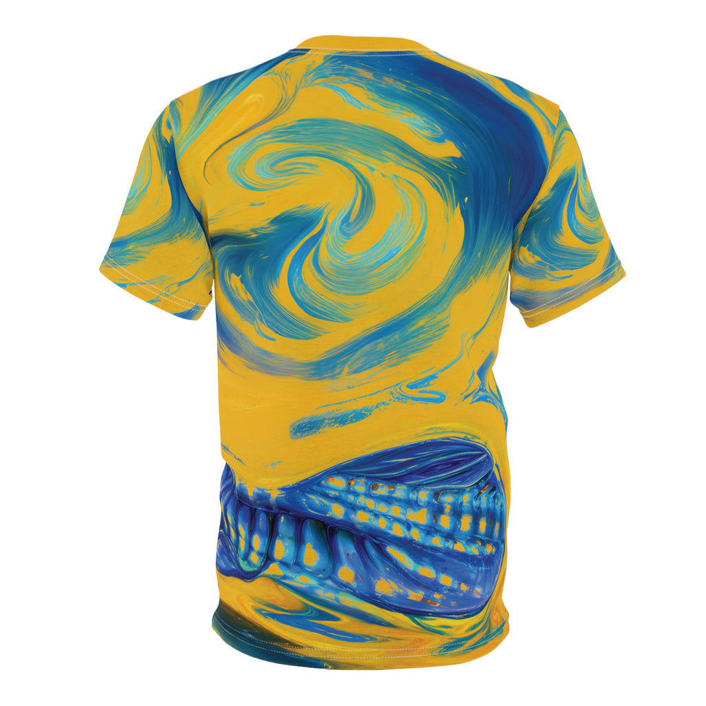 Solar Gaze Opal Eye Tee Bold Yellow & Blue T-Shirt