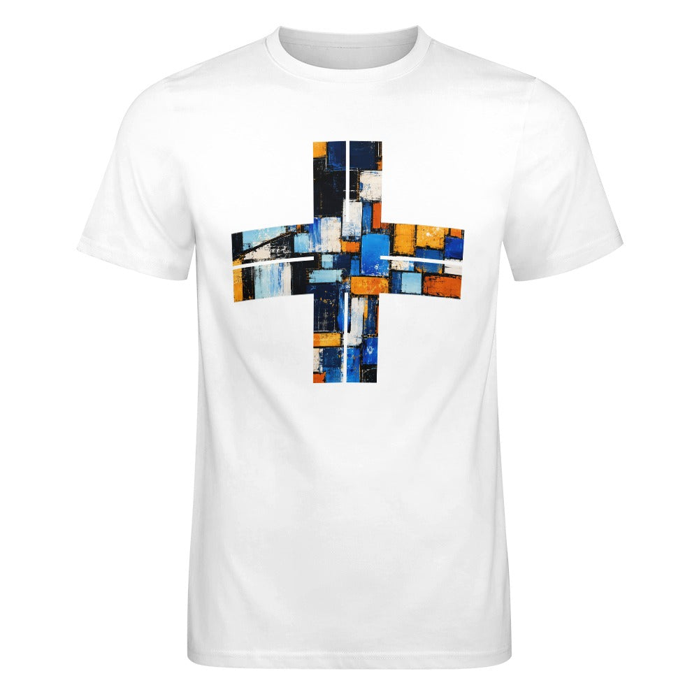 Men's Cotton T-shirt, Not Your Basic Crossline Opal Cotton Tee