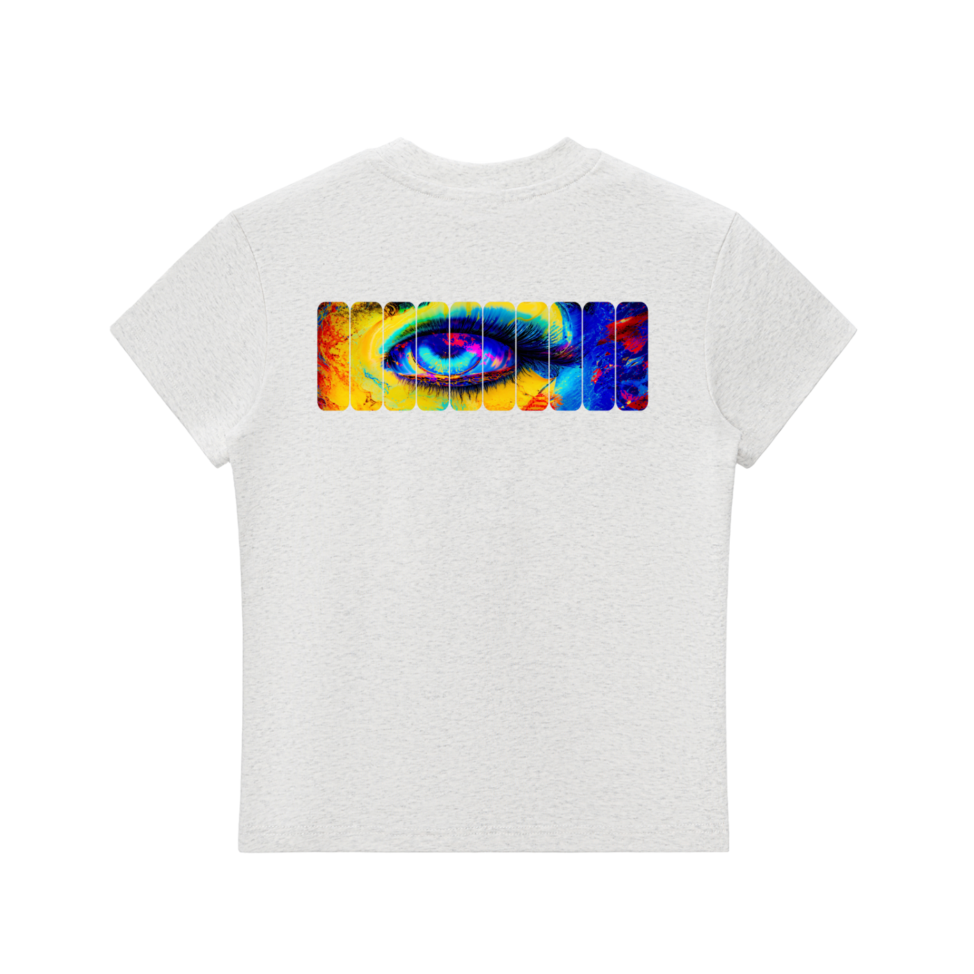 Not Dressing For The Rules Essential Bodycon Crewneck T-Shirt Neon Oracle Crop Tee