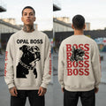 Not Mild Snow Washed Oversized Sweatshirt Opal Boss Glitch