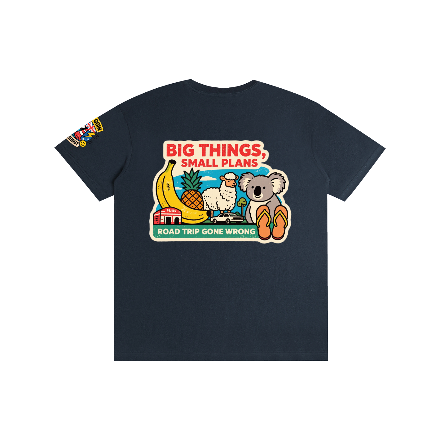 Not Timid Pure Cotton Unisex T-Shirt Lost Near The Big Banana Tee