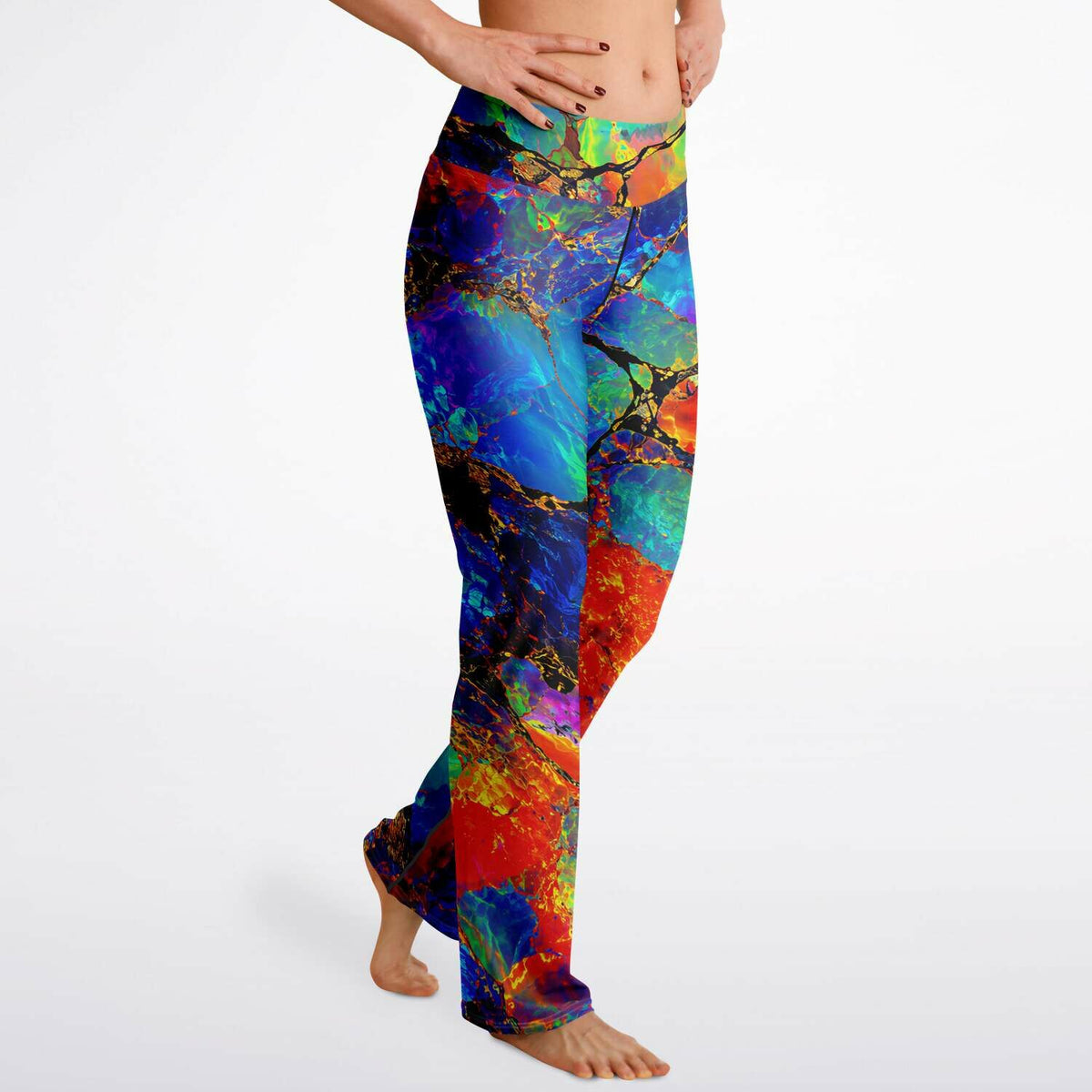 Flare Leggings, Not Boring Opal Electric Leggings