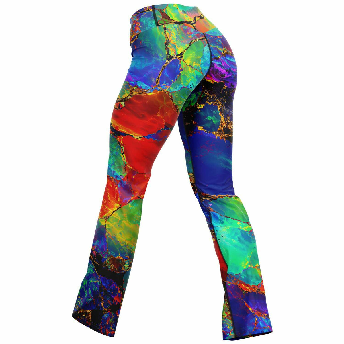 Flare Leggings, Not Boring Opal Electric Leggings