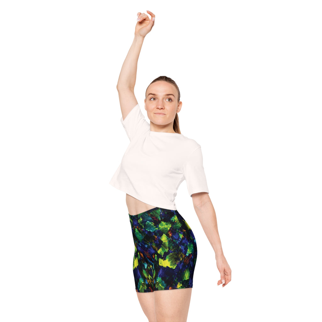 Neon Quarry Opal Biker Shorts