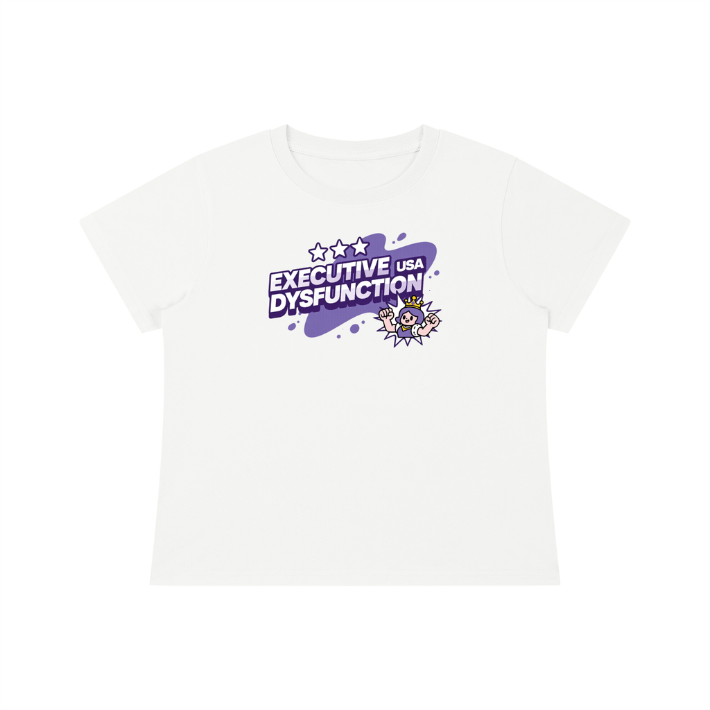 T-Shirt, Not Silent Women's Quick-Dry Baby Executive Dysfunction USA Tee