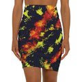 Inferno Static Opal Pencil Skirt