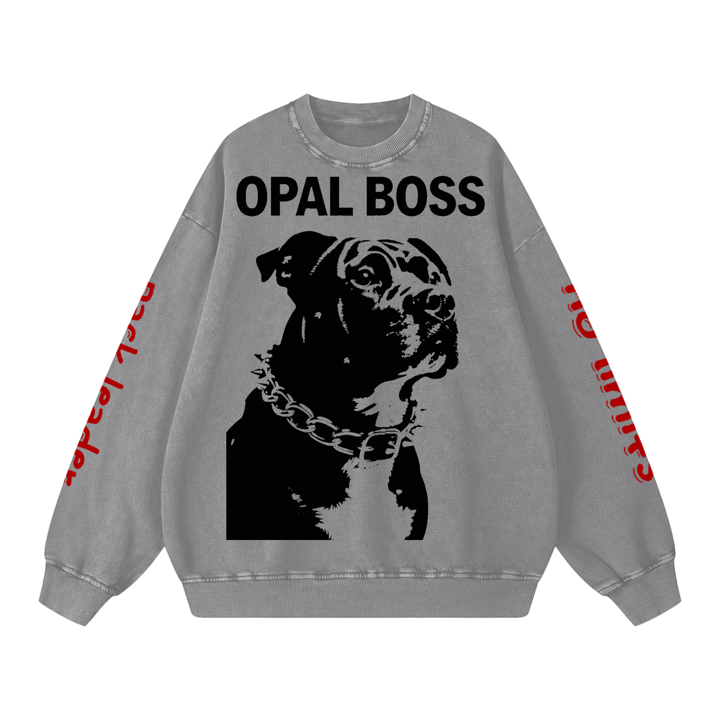 Not Mild Snow Washed Oversized Sweatshirt Opal Boss Glitch