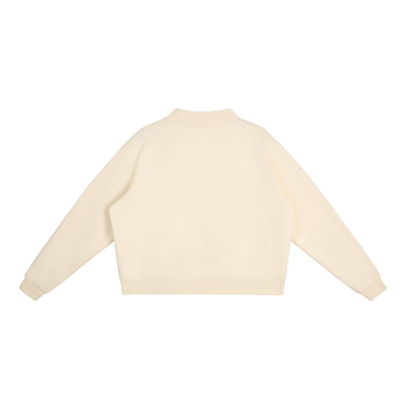 Not Your Usual 456 Certified Essential Fleece Mock-Neck Crew Sweatshirt