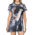 Opal Boulder Marble Swirl T-Shirt Dress