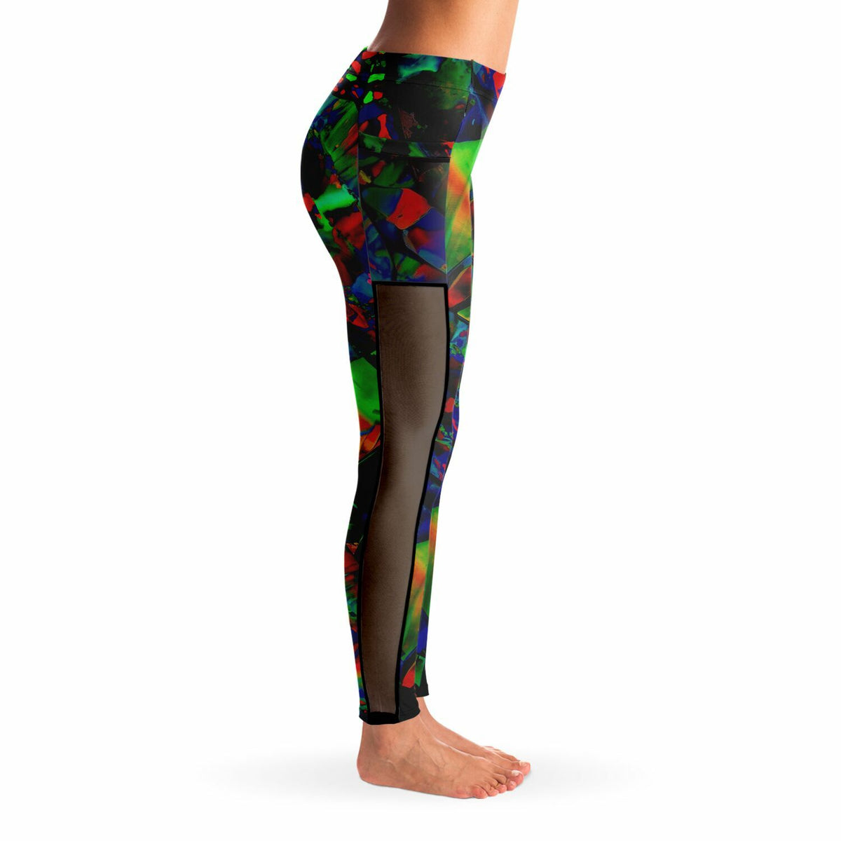 Mesh Pocket Leggings, Not Your Basic Electric Style Pocket Leggings