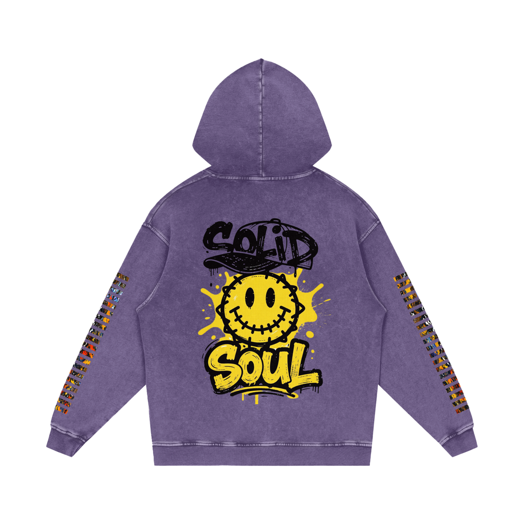 Not Dull Snow Washed Loose Cotton Hoodie 67 Energy