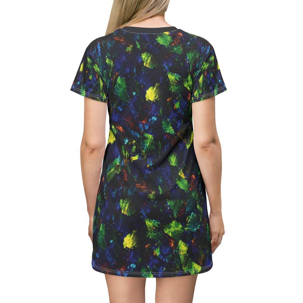 Opal Paint Splatter T-Shirt Dress