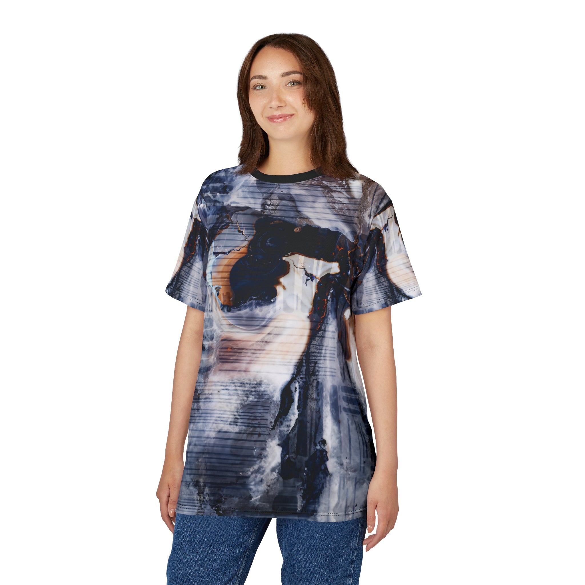 Opal Marble Swirl Tee Cut & Sew T-Shirt