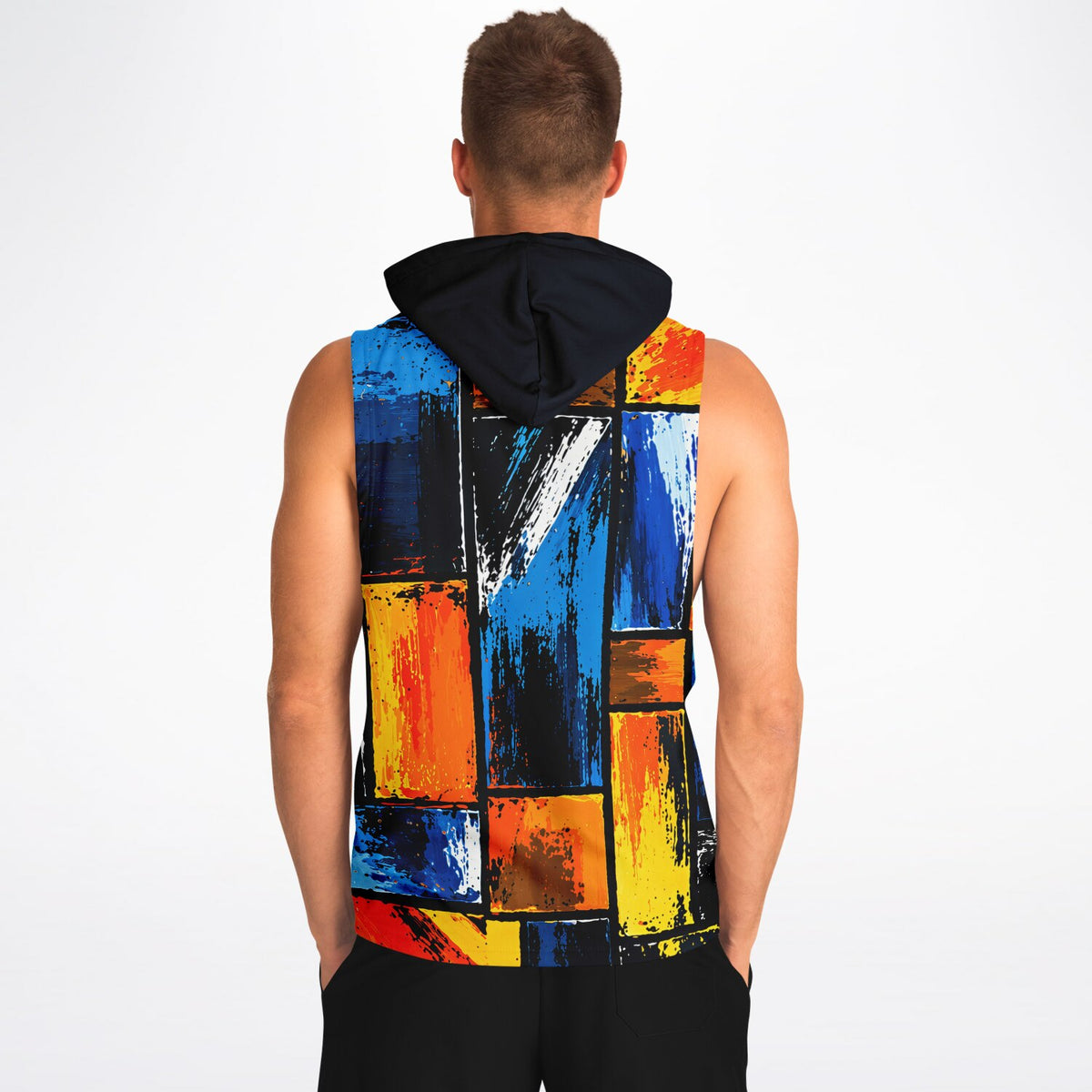Hoodie, Not Basic Opal Abstract Armhole Hoodie
