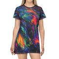 T‑Shirt Dress, Not Your Average Neon Nebula Tee