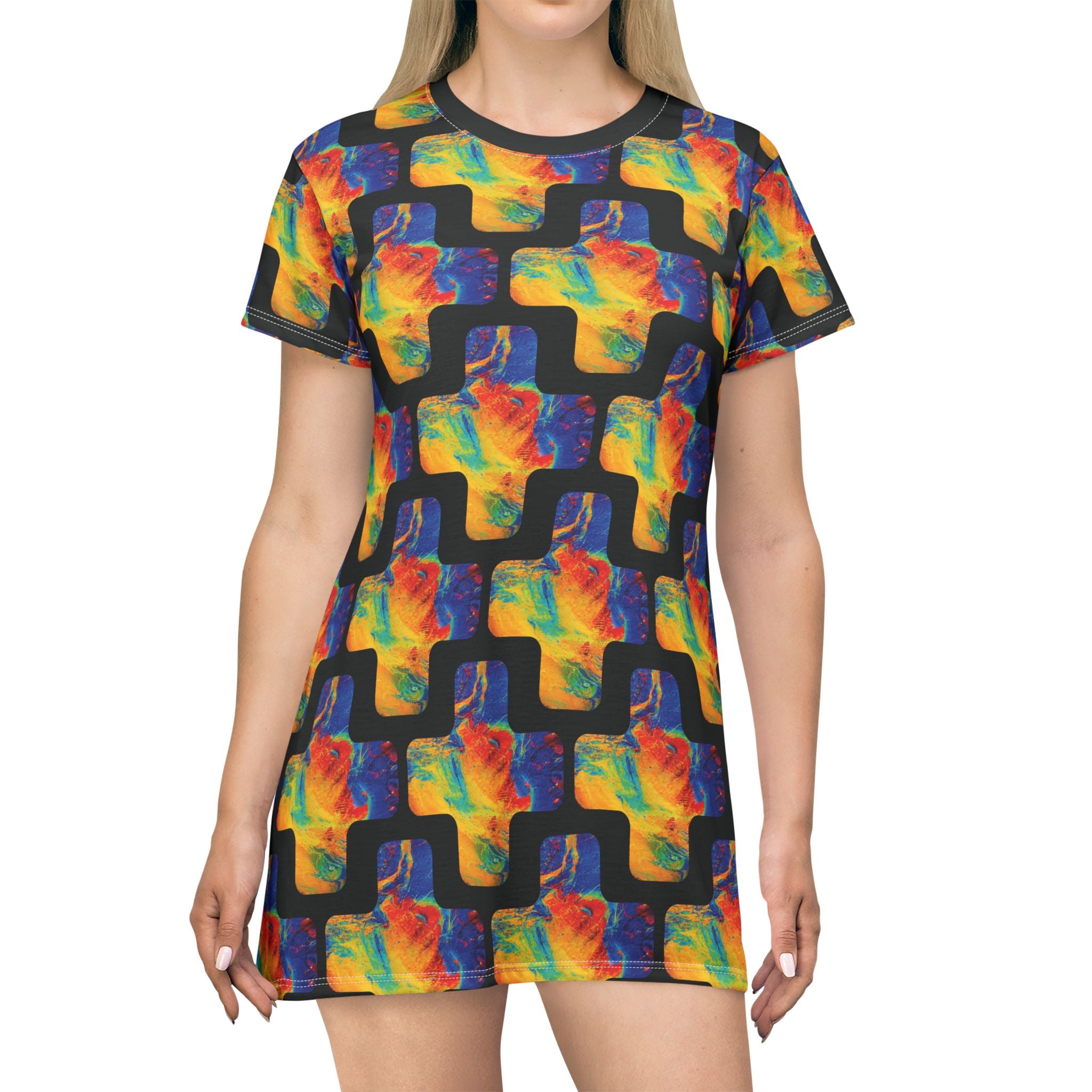 Not Your Average Colour Circuit T-Shirt Dress