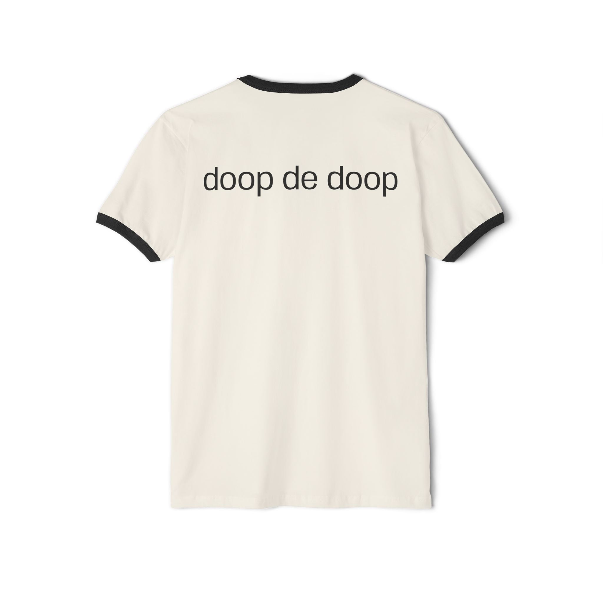 Not The Plain Option Work of Art Everybody Ringer Tee — doop de doop Graphic T‑Shirt