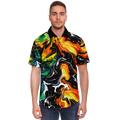 Short Sleeve Shirt, Not Your Normal Statement Shirt – Vibrant Graphic Button Down