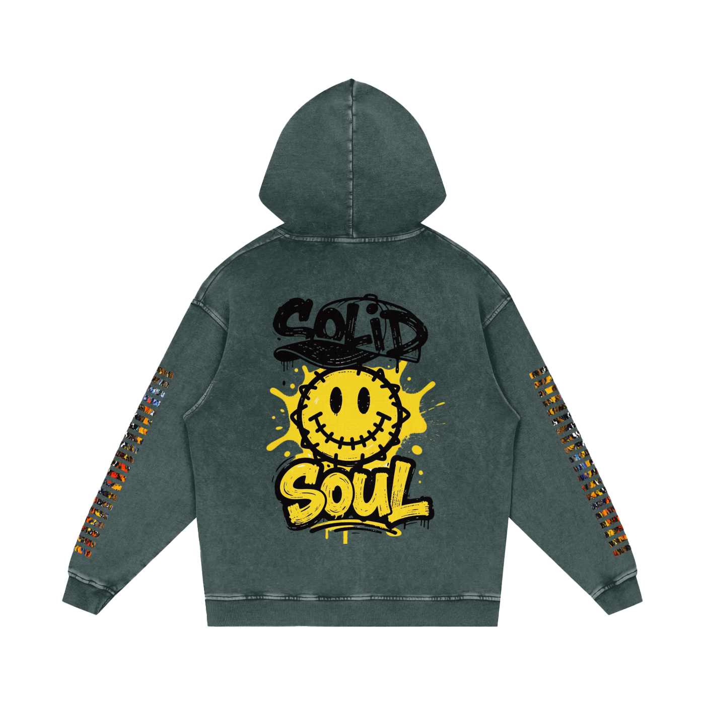 Not Dull Snow Washed Loose Cotton Hoodie 67 Energy