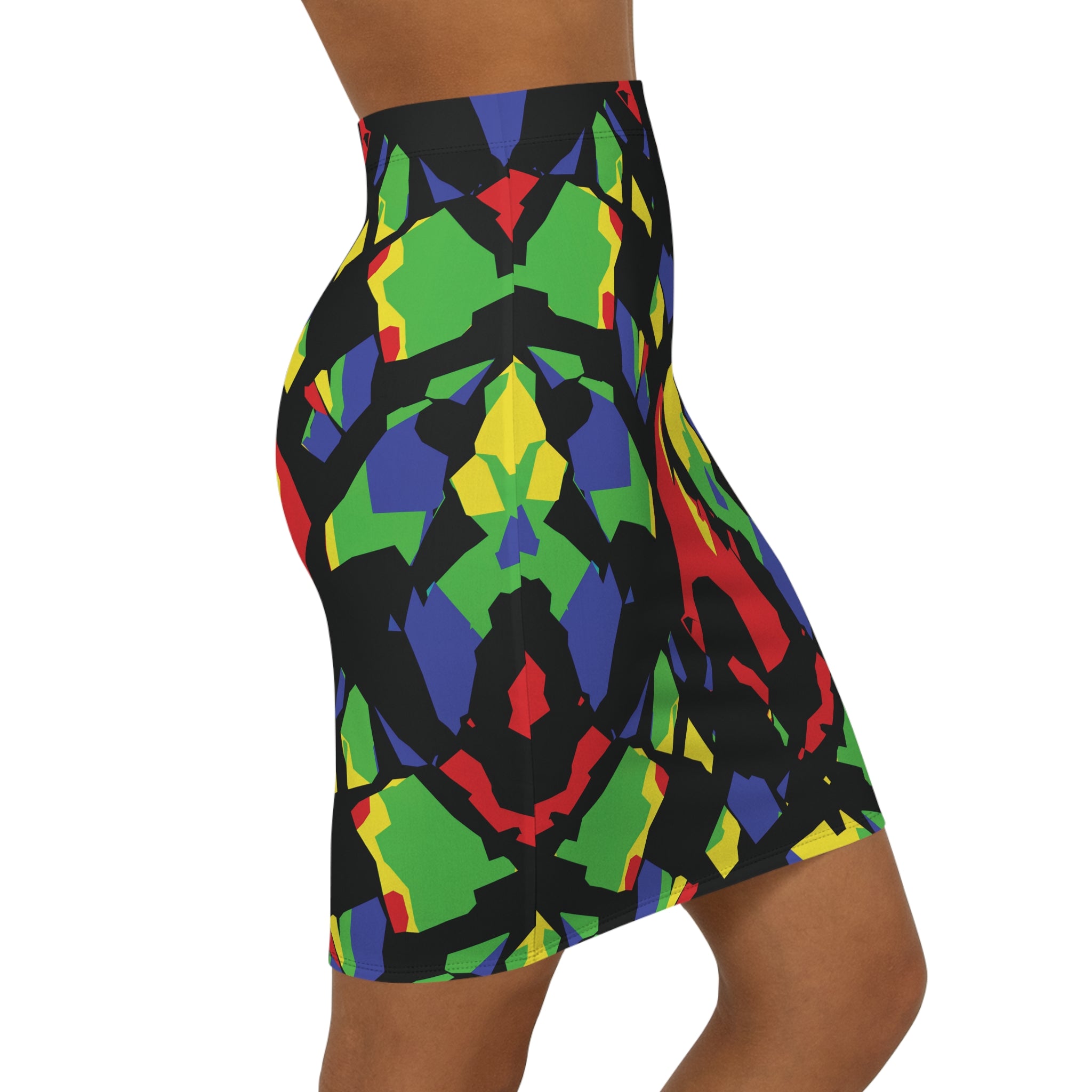 Chromatic Shard Pencil Skirt