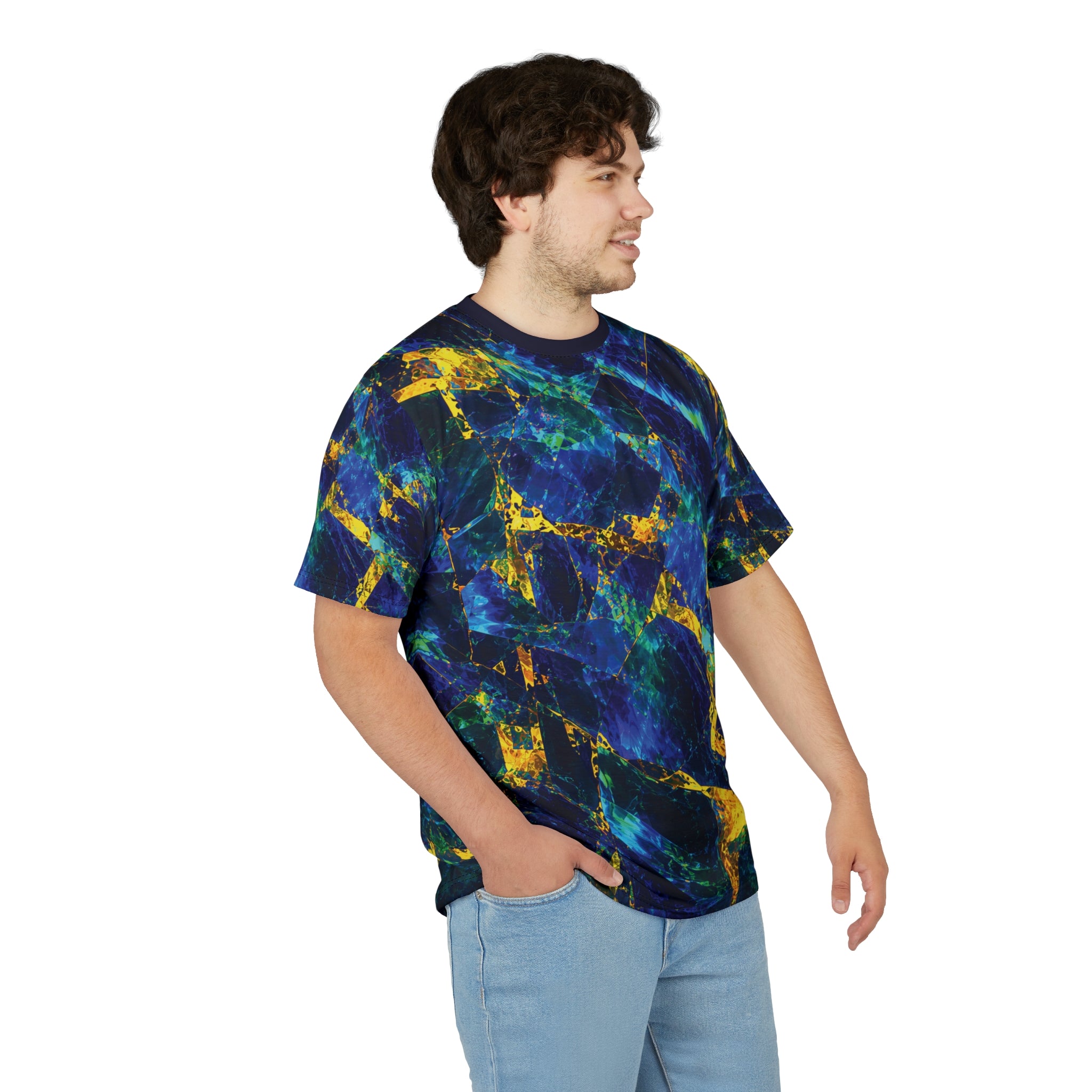 Blue Green Opal Tee Abyssal Gold Shard T-Shirt