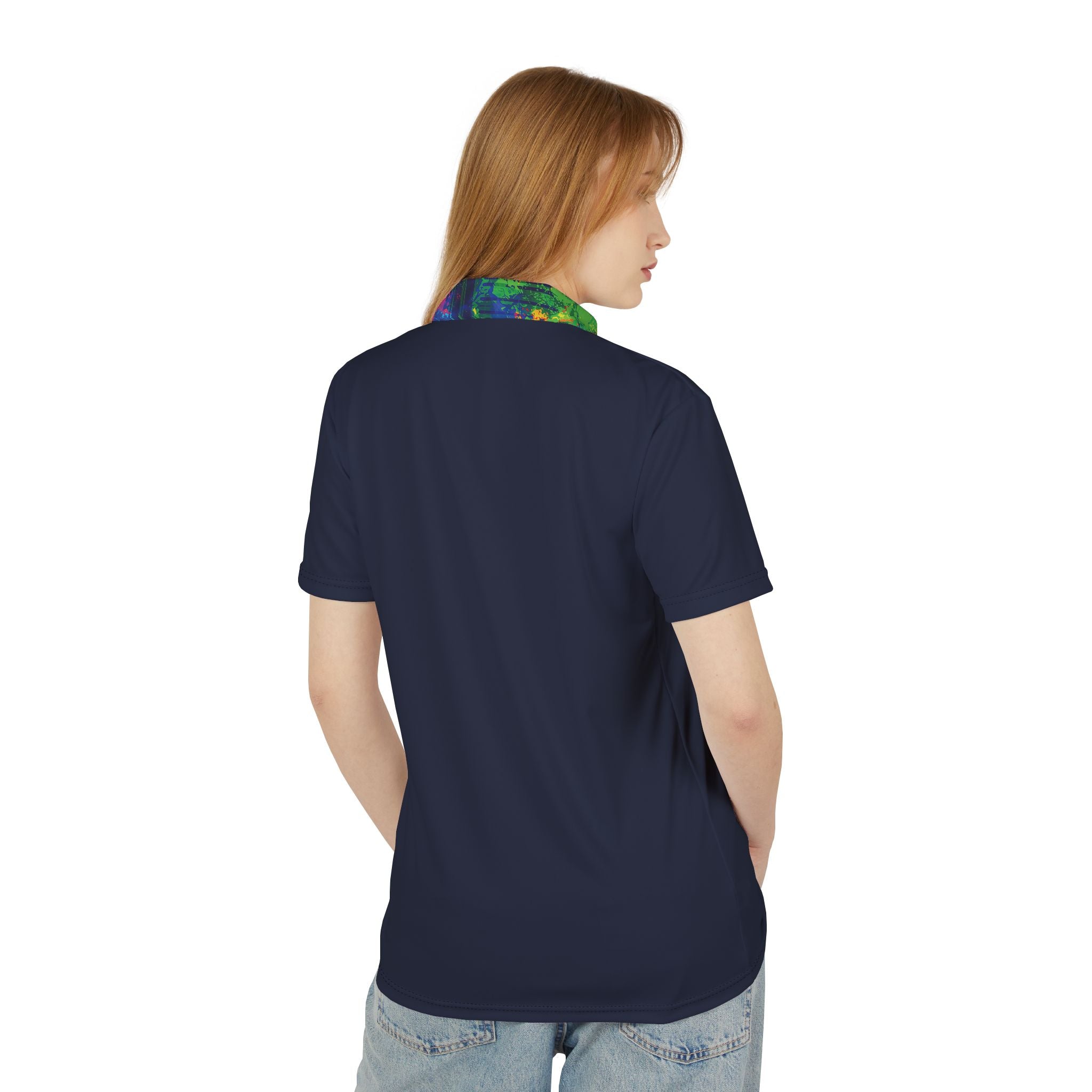 Midnight Opal Splash Navy Polo Shirt