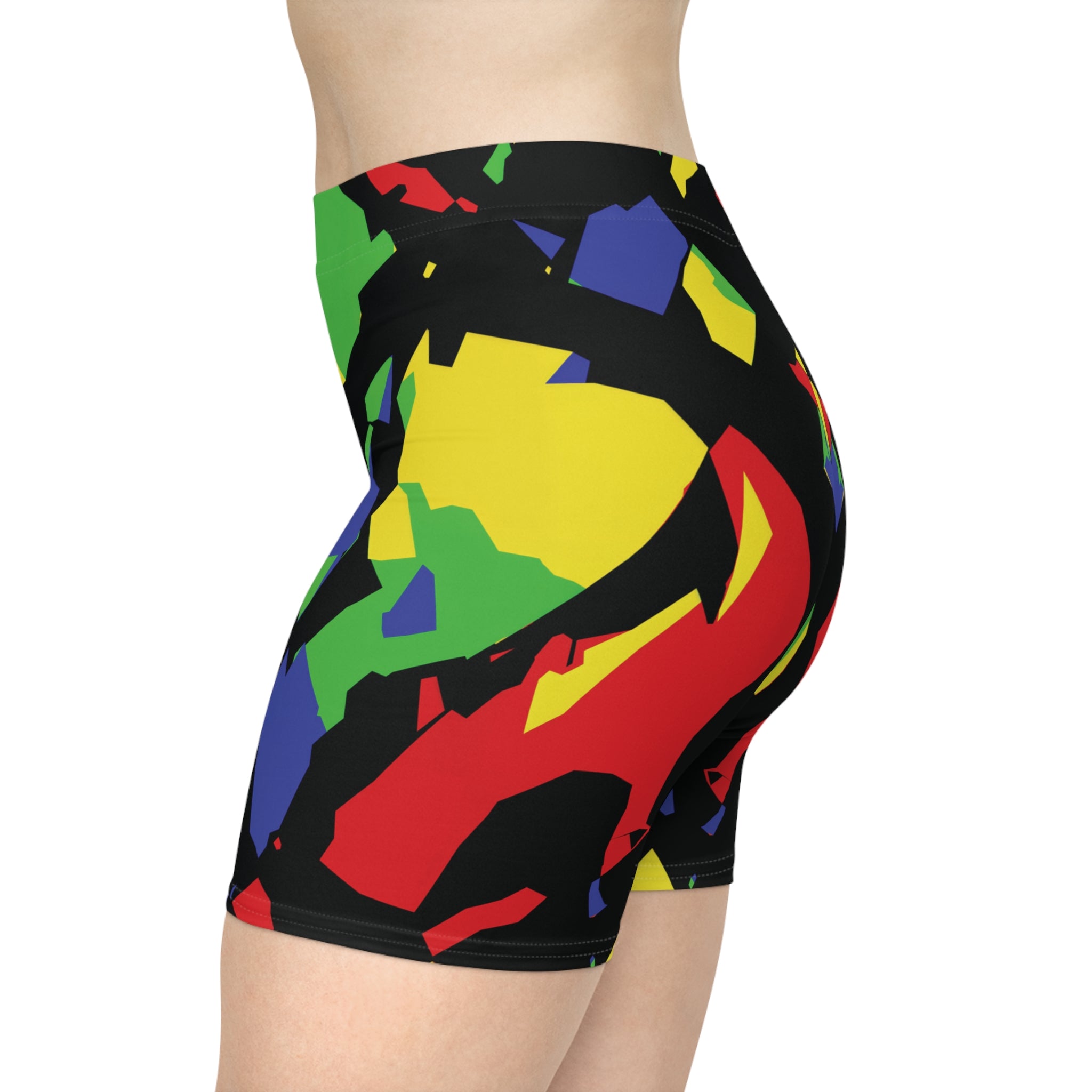 Geo Voltage Opal Biker Shorts