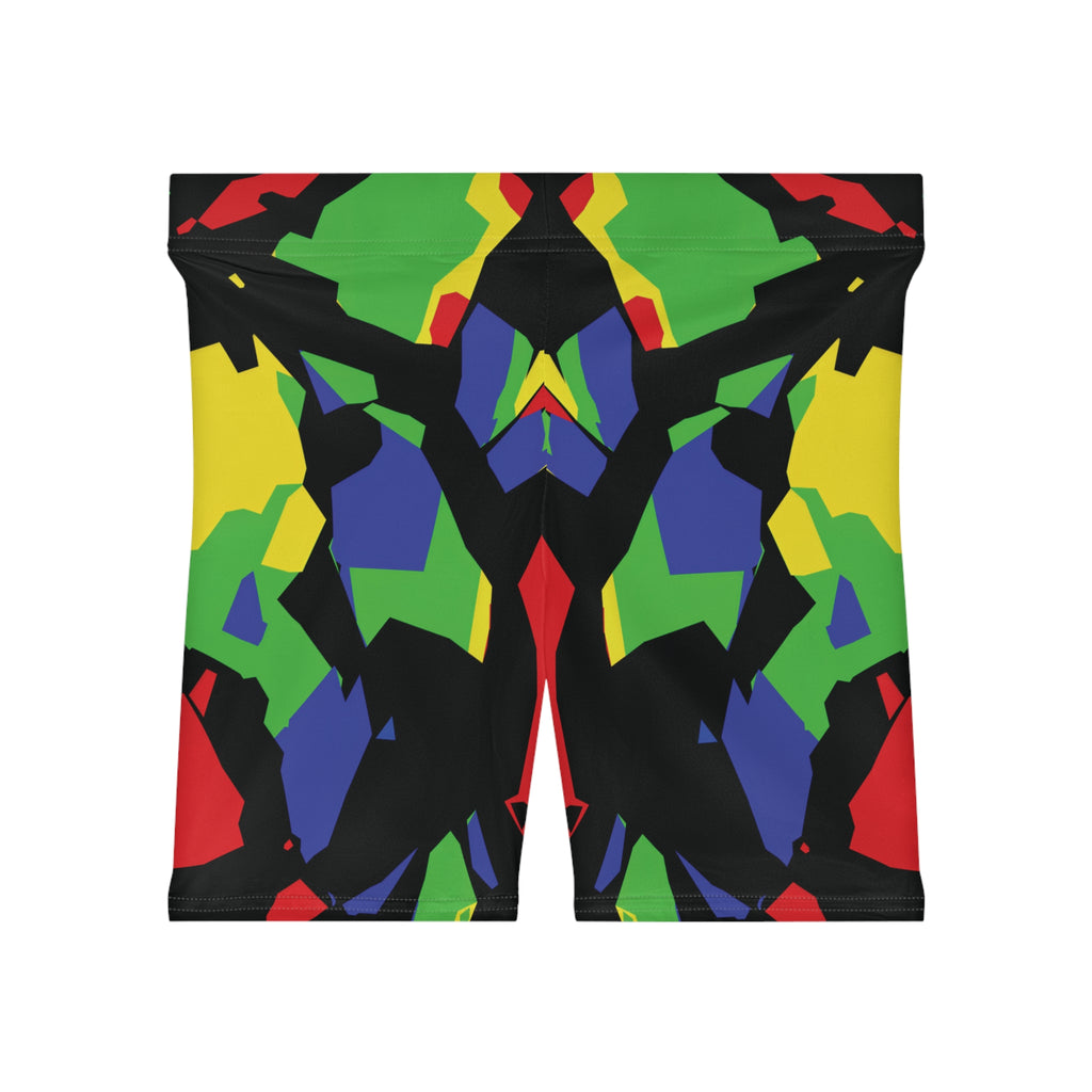 Geo Voltage Opal Biker Shorts