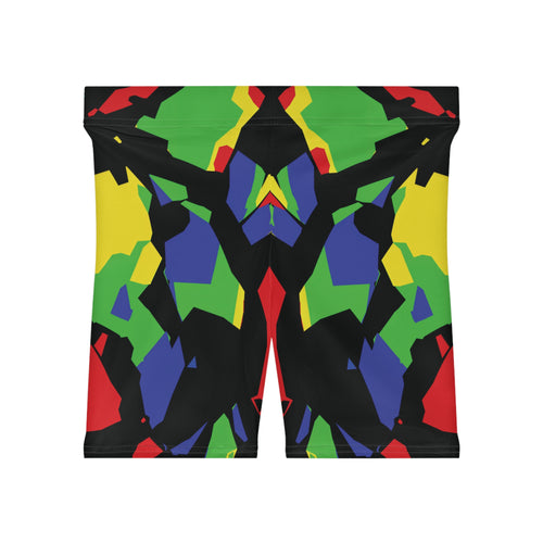 Geo Voltage Opal Biker Shorts
