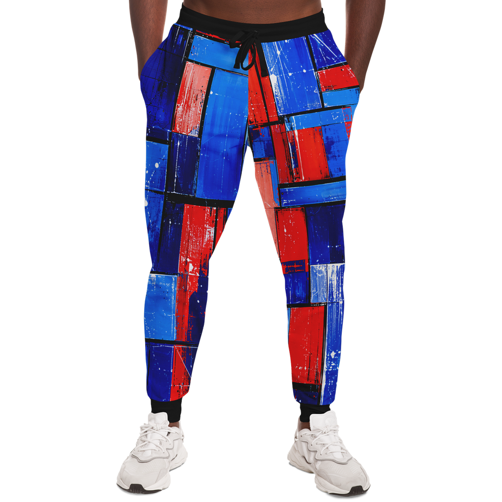 Athletic Joggers, Not Your Basic Electric Grid Athletic Joggers