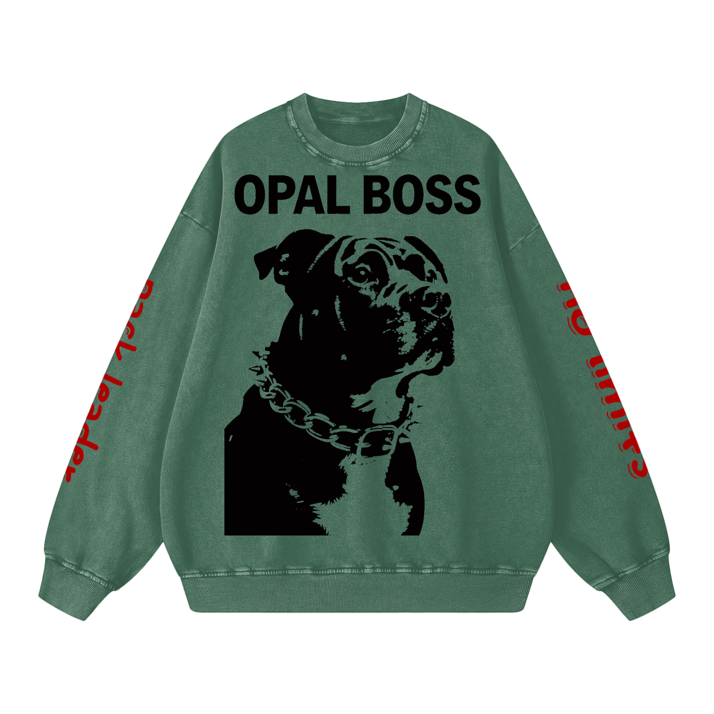 Not Mild Snow Washed Oversized Sweatshirt Opal Boss Glitch