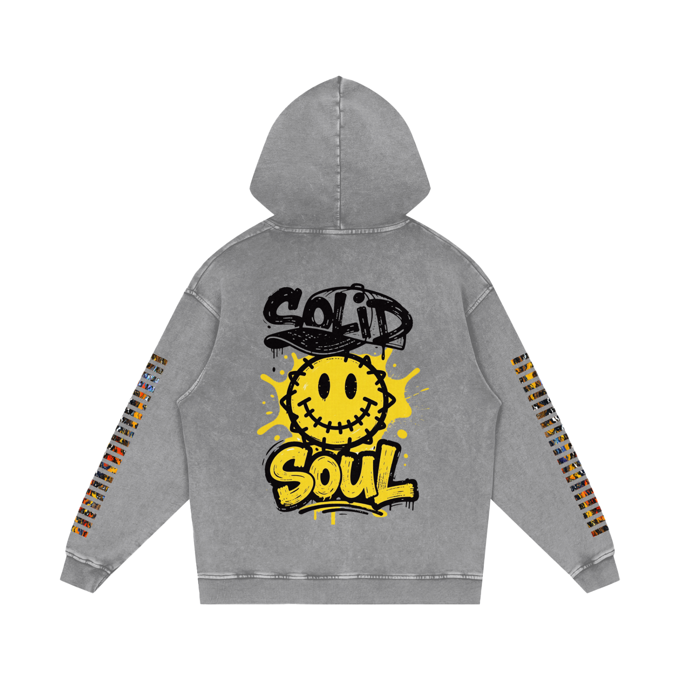 Not Dull Snow Washed Loose Cotton Hoodie 67 Energy