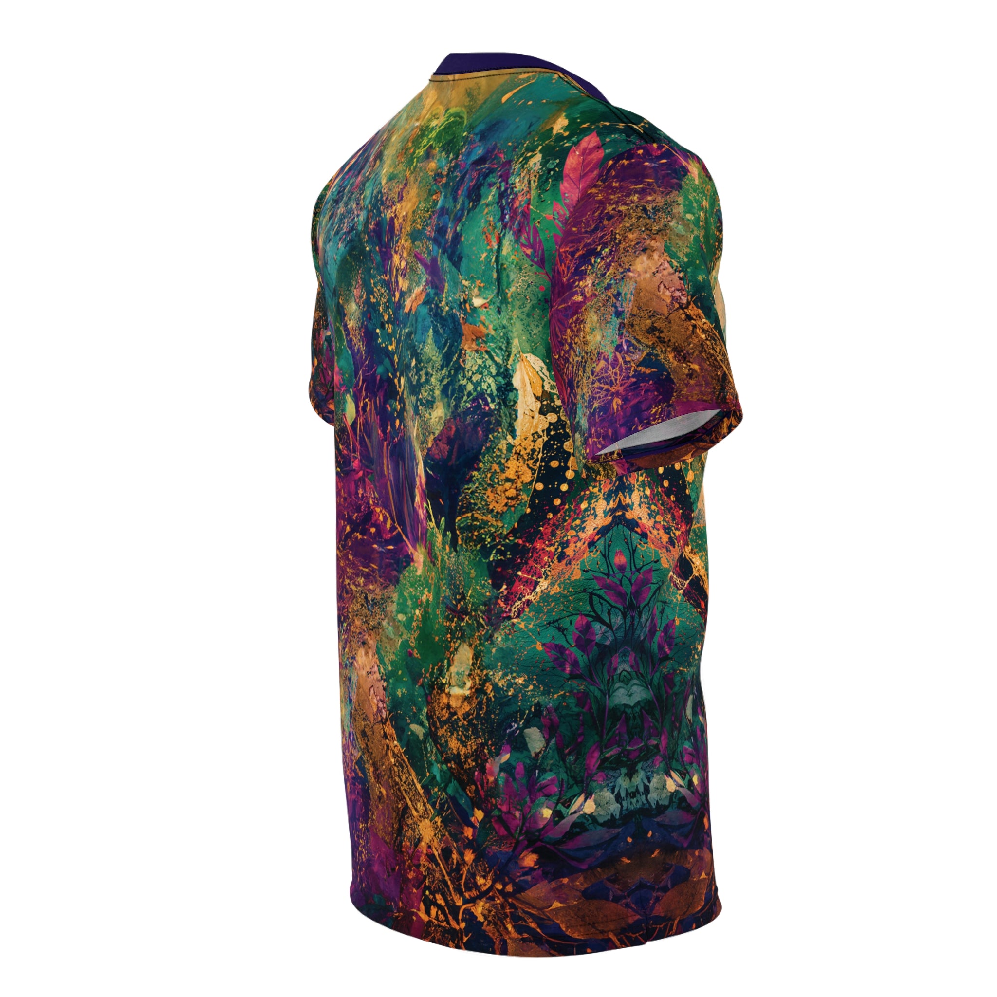Cut & Sew Opal Teal Eye Artwork T-Shirt All-Over Print