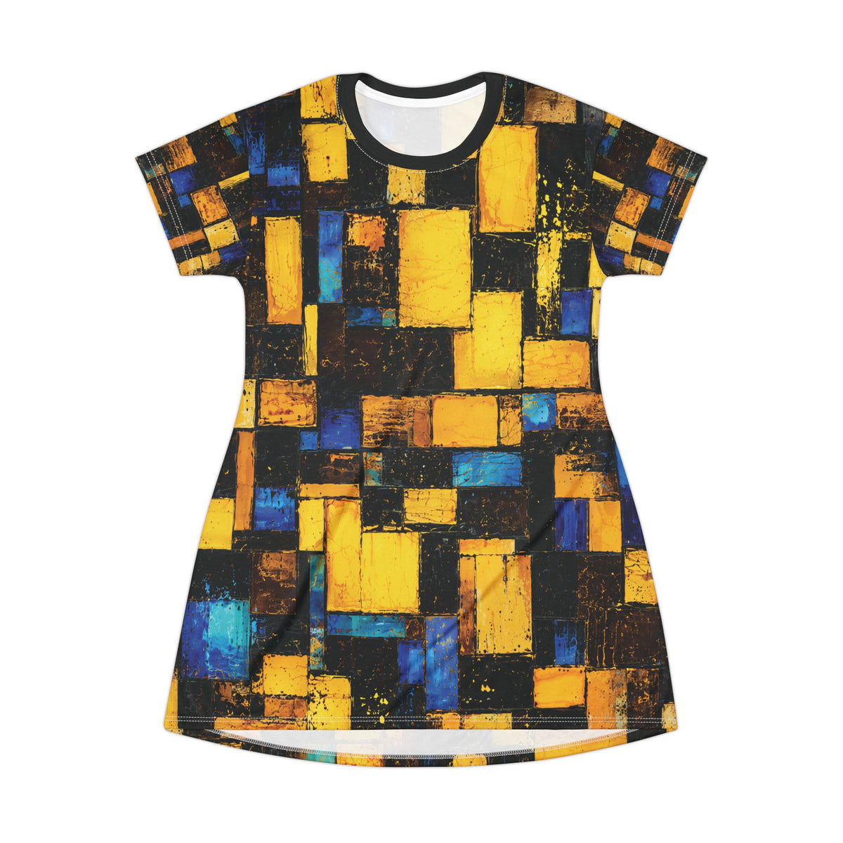 T-Shirt Dress, Not Your Basic Golden Opal Block