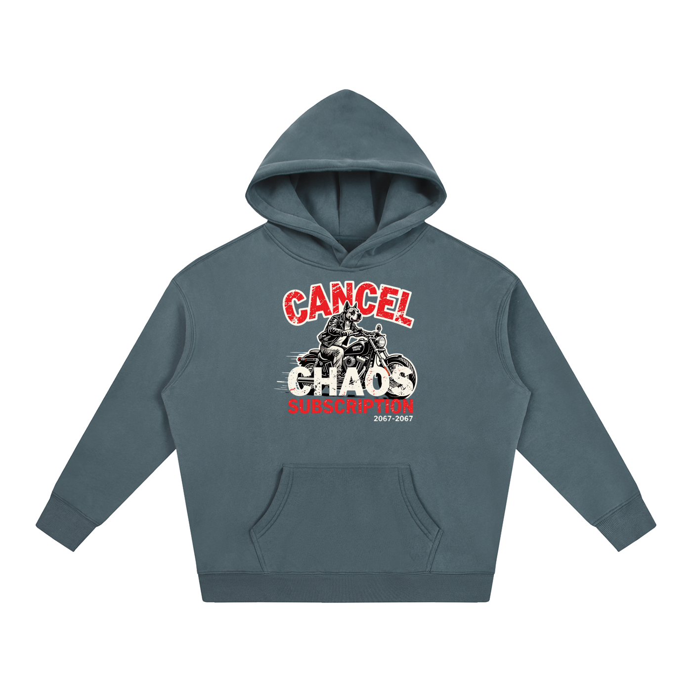 Not Your Standard Fleece Cancel the Chaos Hoodie – Try Again Later Edition