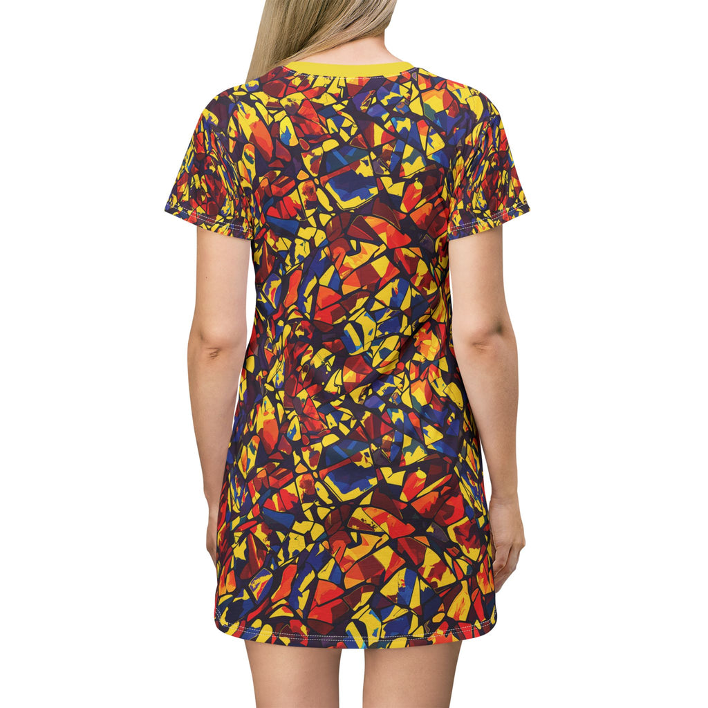 Opal Glass Pattern T-Shirt Dress