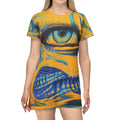 Surreal Opal Blue Eye T-Shirt Dress