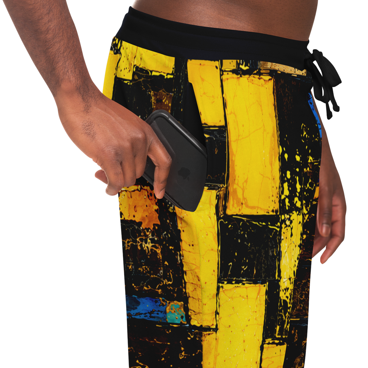 Athletic Joggers, Not Your Basic Opal Blue Gold Athletic Joggers