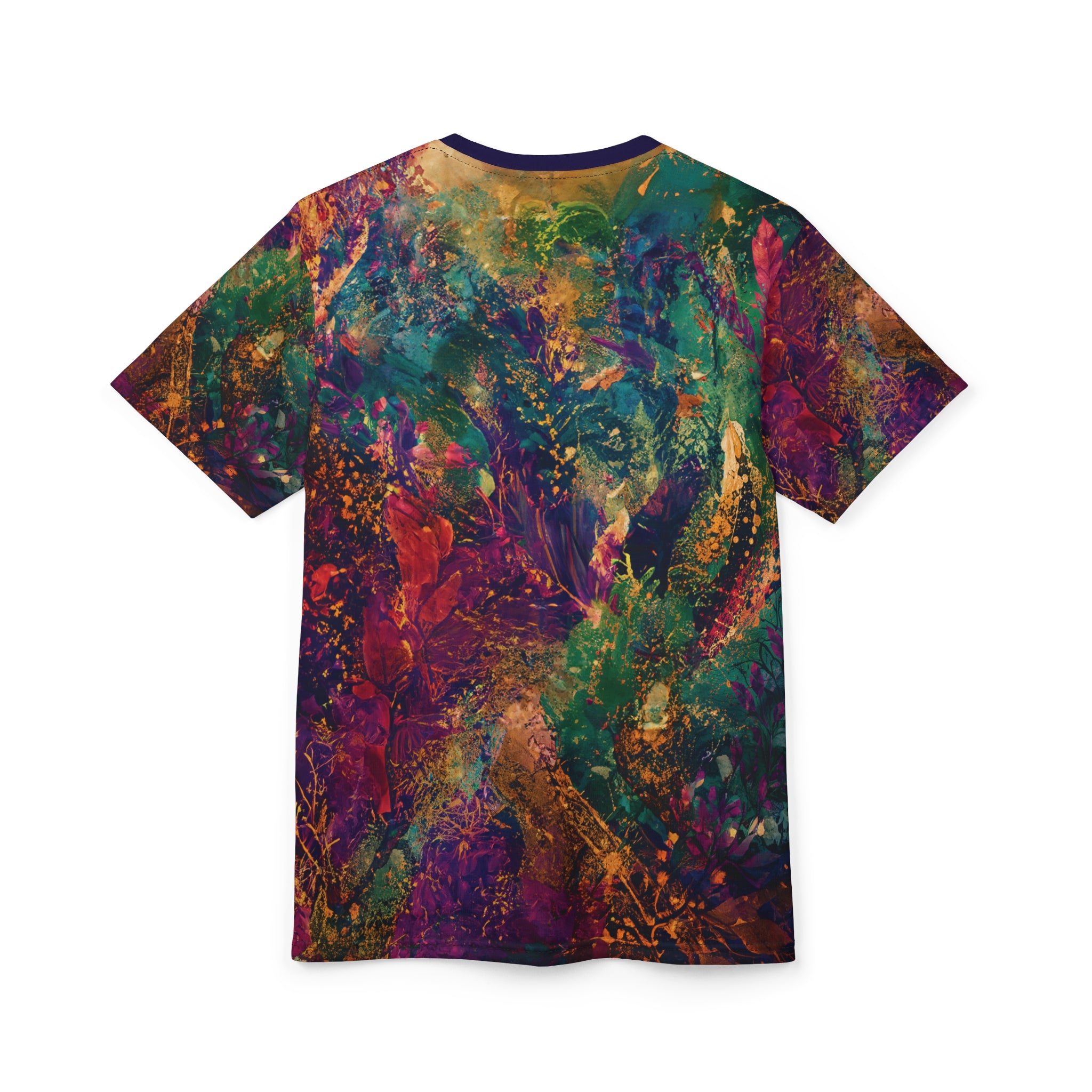 Cut & Sew Opal Teal Eye Artwork T-Shirt All-Over Print